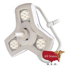 Burton Medical AIM® HI LED Exam Light ALED100 Dual Ceiling Mount BRAND NEW-Medical Procedure Lights-All States M.E.D.