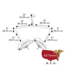 Burton Medical AIM® HI LED Exam Light ALED100 Dual Ceiling Mount BRAND NEW-Medical Procedure Lights-All States M.E.D.