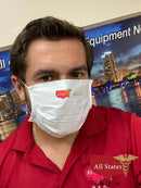 Eco-Friendly Reusable Cloth Face Masks with Custom Logo - Qty 100-All States M.E.D.