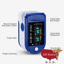Fingertip Pulse Oximeter Finger Blood Oxygen Saturation Monitor SpO2 Level Heart Rate Monitor-pulse oximeter-All States M.E.D.