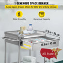 Stainless Steel Medical Cart with Drawer-Accessory-All States M.E.D.