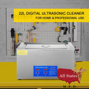Ultrasonic Cleaner 22 Liter Capacity-Autoclaves-All States M.E.D.