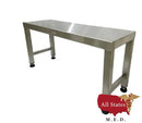 12" W x 72"L x 16"H Gowning Bench with shelf, 6 legs