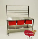 60"L x 32"D x 35"H Stainless Steel Table with wrapping frame and pull