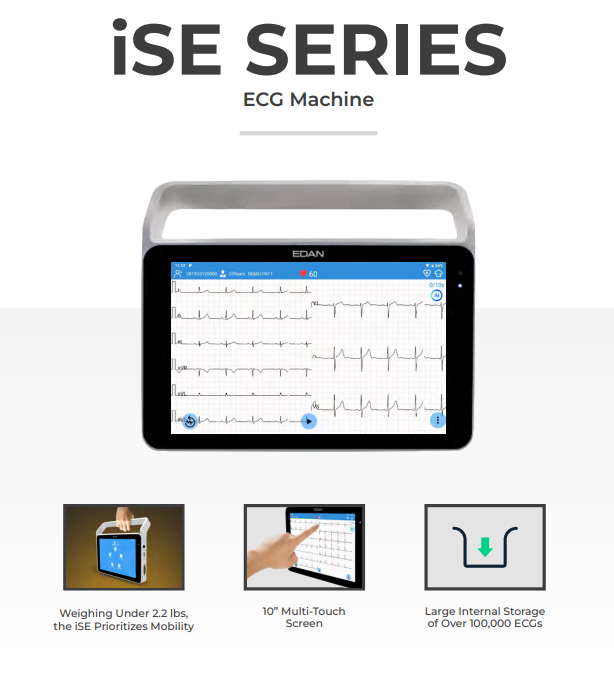 Edan iSE Series ECG Machine - No stand