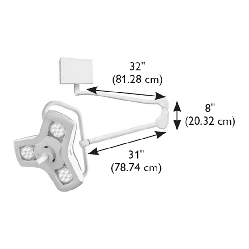 Burton Medical AIM® HI LED Exam Light ALED100 Wall Mount BRAND NEW