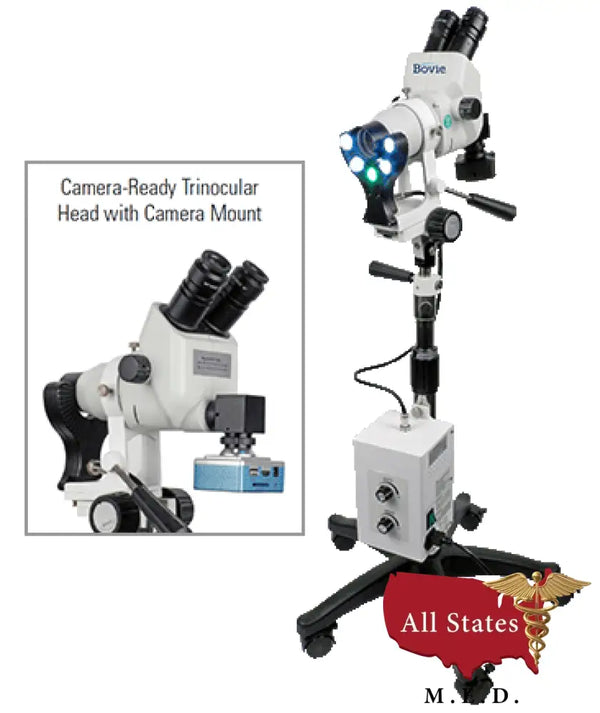 Bovie Colpo-master II Colposcope Model CS-205 110v 45° Camera Ready Trinocular Zoom Head, 3 Leg Base (CS-205T-LED)-Colposcopes-All States M.E.D.