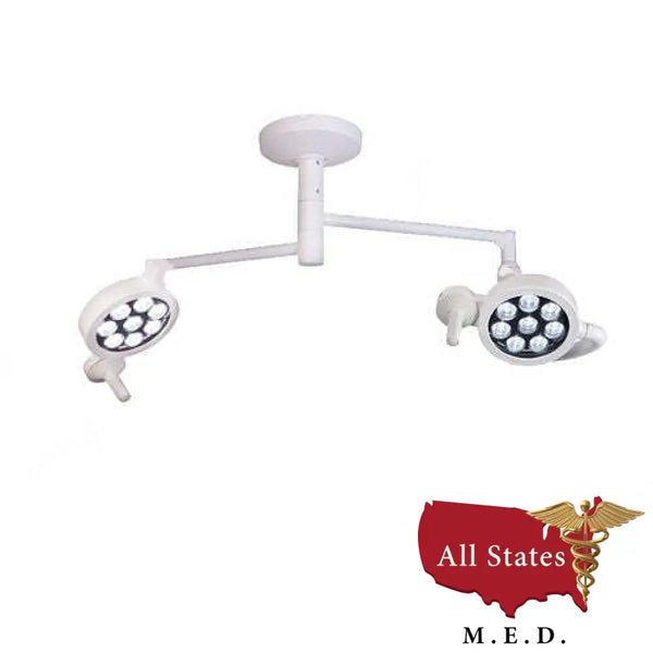 Bovie MI-550 LED Examination Light- DUAL Ceiling Mount-Medical Procedure Lights-All States M.E.D.