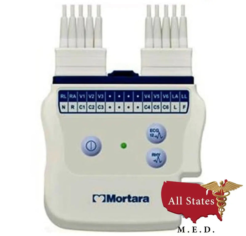 Burdick Mortara ELI 280 EKG 12 lead With Interpretation-EKG-All States M.E.D.