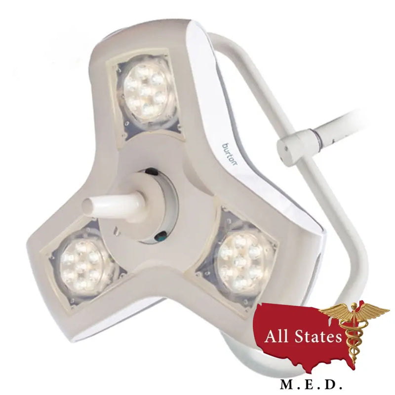 Burton Medical AIM® HI LED Exam Light ALED100 Dual Ceiling Mount BRAND NEW-Medical Procedure Lights-All States M.E.D.