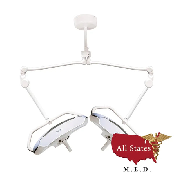 Burton Medical AIM® HI LED Exam Light ALED100 Dual Ceiling Mount BRAND NEW-Medical Procedure Lights-All States M.E.D.