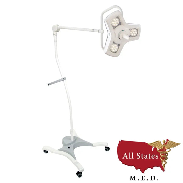 Burton Medical AIM® HI LED Exam Light ALED100 Floor Stand BRAND NEW-Medical Procedure Lights-All States M.E.D.