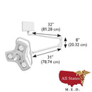 Burton Medical AIM® HI LED Exam Light ALED100 Wall Mount BRAND NEW-Medical Procedure Lights-All States M.E.D.