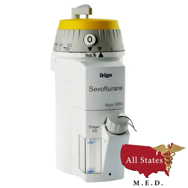 Drager Vapor 2000 Sevo or ISO BRAND NEW AUTOEXCLUSION MOUNT-Anestheisa Machine-All States M.E.D.