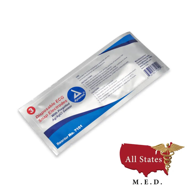 ECG Snap Electrodes - Disposable-All States M.E.D.