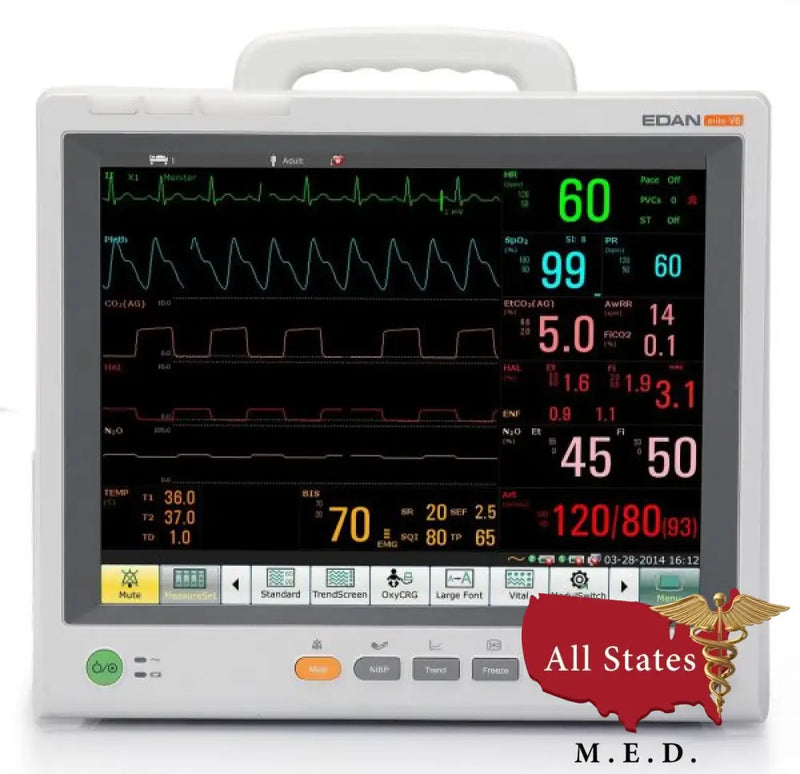 Edan Elite V6 Modular Patient Monitor (Modular)-Patient Monitor-All States M.E.D.