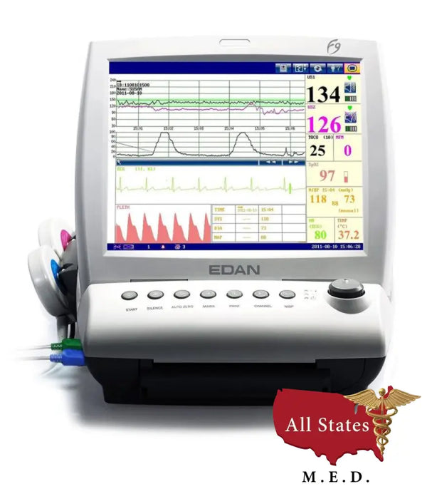Edan F9 Express Fetal/Maternal Monitor with DECG/IUP and Touch Screen-Fetal monitor-All States M.E.D.