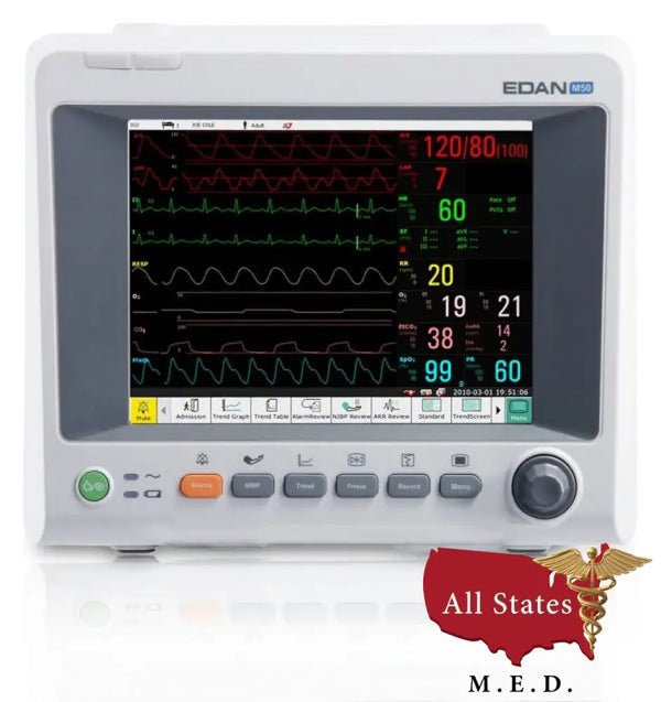Edan iM50 Patient Monitor NIBP SPO ECG CO2-Patient Monitor-All States M.E.D.