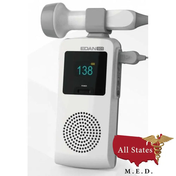 Edan SD3.03 Fetal Ultrasonic Pocket Doppler-Fetal Dopplers-All States M.E.D.
