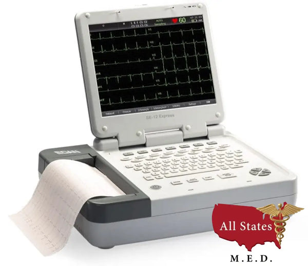 Edan SE-12 Express ECG Machine-Resting ECG-All States M.E.D.