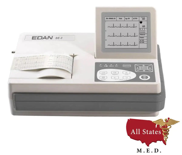Edan SE-3 ECG Machine (Wide Screen)-Resting ECG-All States M.E.D.