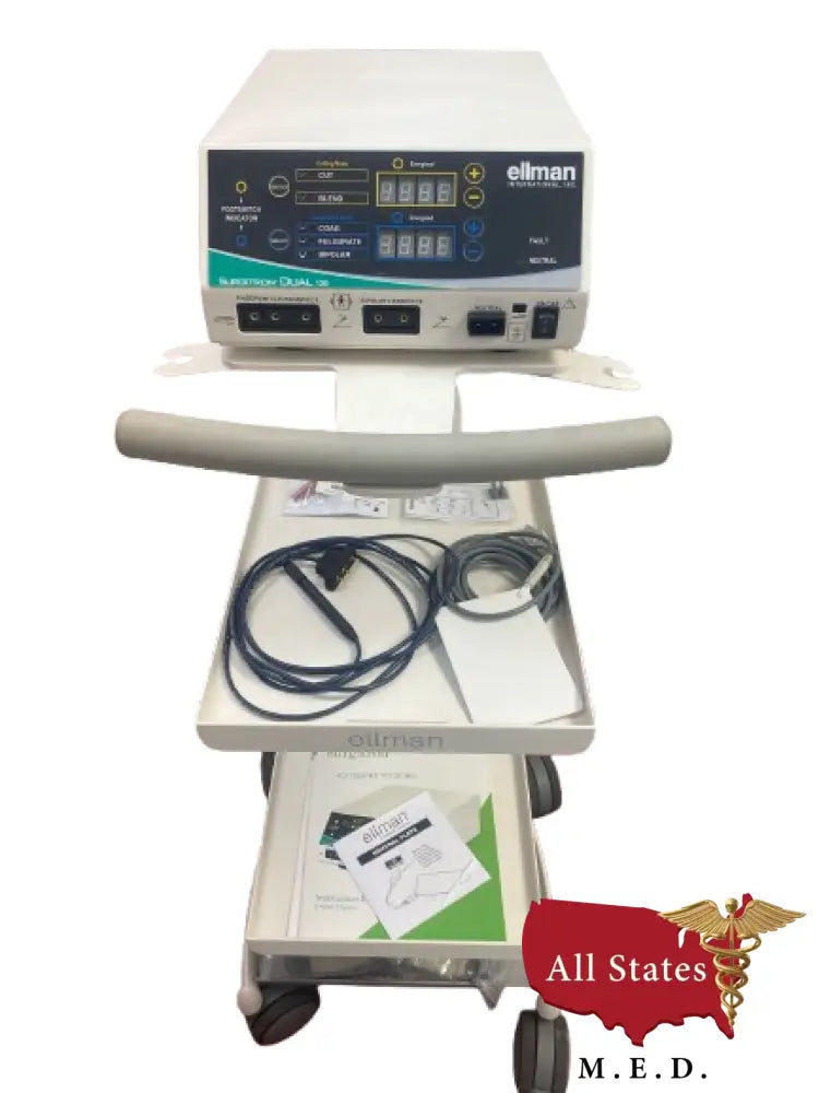 Ellman 120 IEC Surgitron 4.0 Dual EMC RF Electrosurgical System NEW STYLE-Electrosurgical Generator-All States M.E.D.