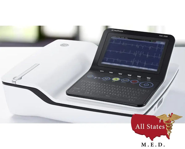 Ge MAC 2000 EKG 12 Lead-Resting ECG-All States M.E.D.