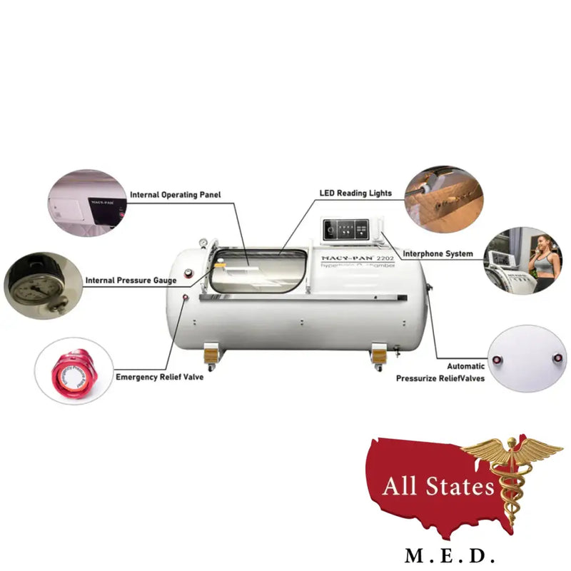 Hyperbaric O2 Chamber 2.0ATA Hard Shell-All States M.E.D.