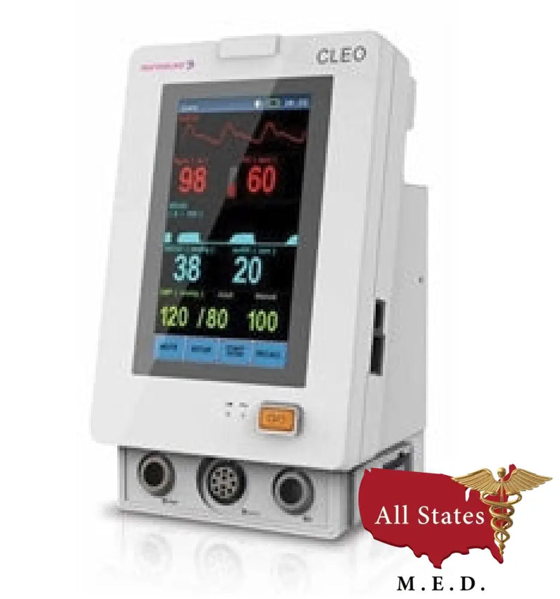 Infinium CLEO Vital Signs Monitor w/ CO2, NIBP & SpO2-Capnography Monitor-All States M.E.D.