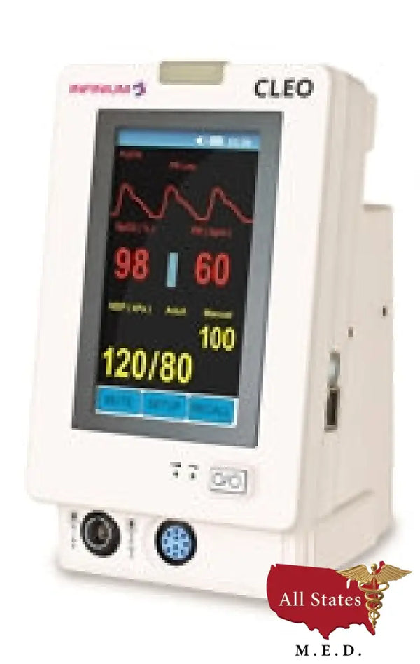 Infinium CLEO Vital Signs Monitor w/ NIBP & SpO2-Capnography Monitor-All States M.E.D.