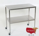 Instrument/Back Tables with Shelf