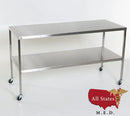Instrument/Back Tables with Shelf