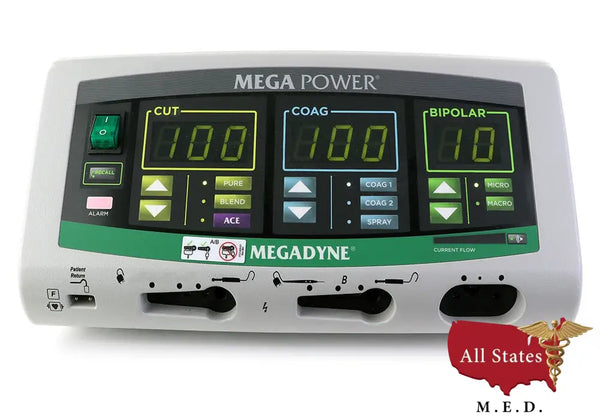 Megadyne 1000 Ethicon Megadyne Mega Power-Electrosurgical Generator-All States M.E.D.