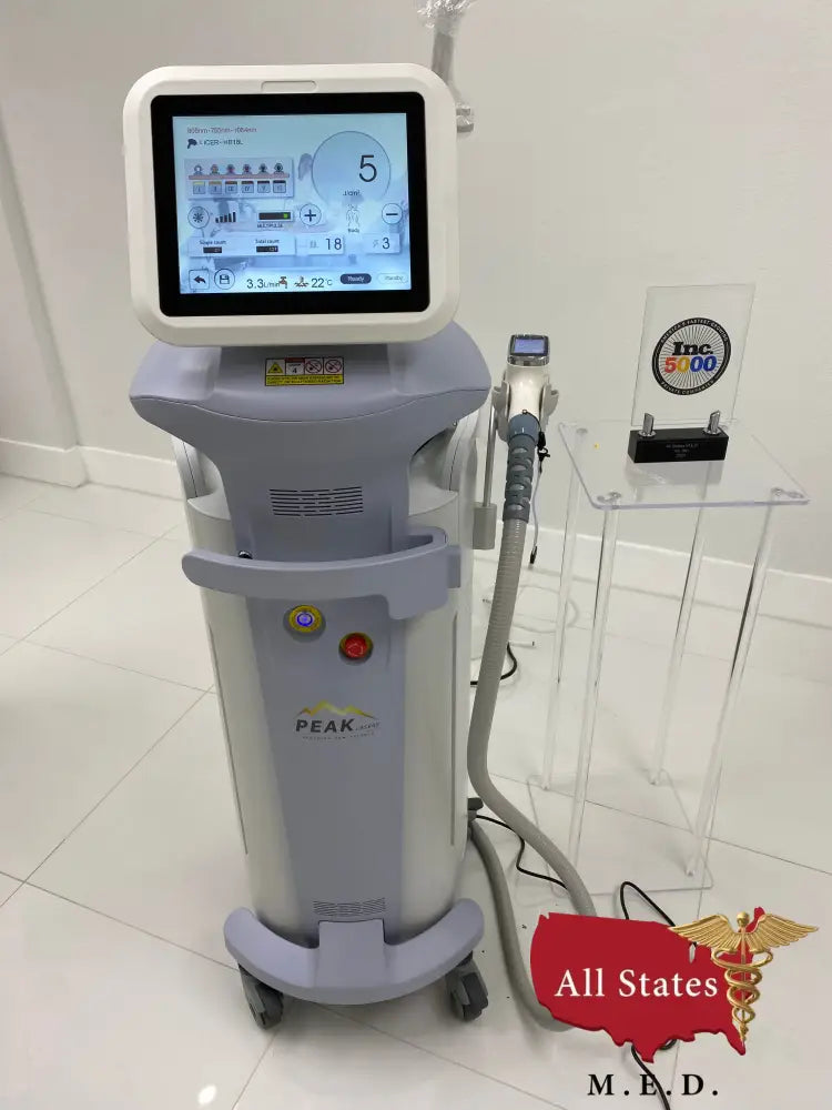 Peak Laser Platinum 3 Wavelengths High Speed Diode-Cosmetic Laser-All States M.E.D.