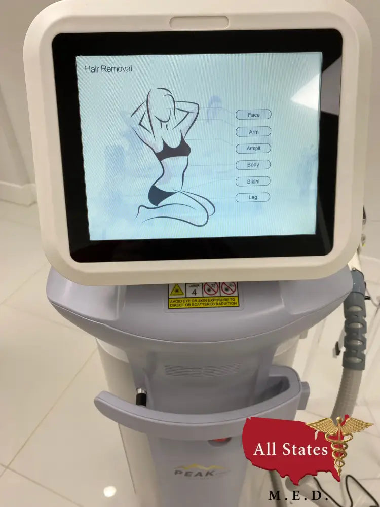 Peak Laser Platinum 3 Wavelengths High Speed Diode-Cosmetic Laser-All States M.E.D.