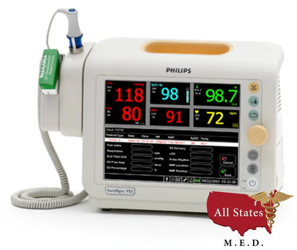 Philips Suresigns VS 3 Monitor-Patient Monitor-All States M.E.D.