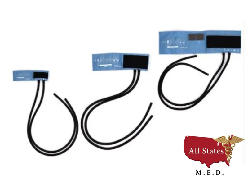 Riester 121 Latex Free Black Velcro Cuffs with Two Tubes, Adult Cuff Small 42 x 13 cm