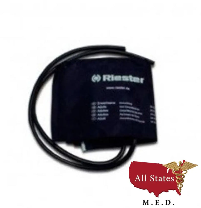 Riester 123 Velcro Cuff Obese Size 70 x 15 cm 2 Tubes, Black