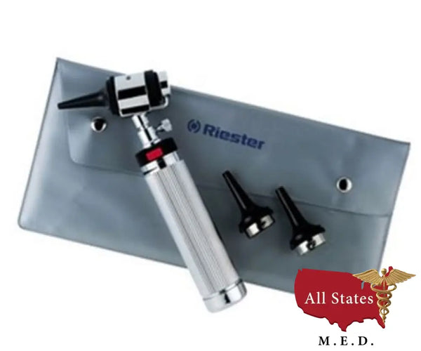 Riester Uni I Otoscope, Battery Handle Type C with Rheostat, Vacuum Light 2.7V