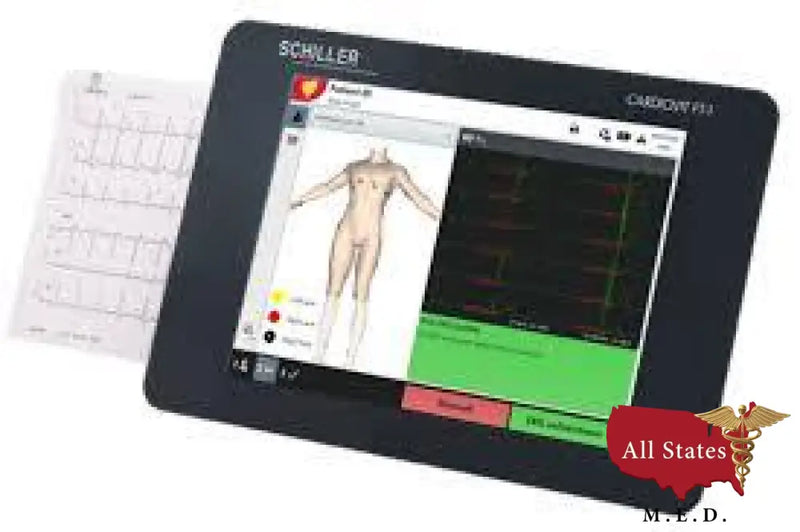 Schiller CARDIOVIT FT-1 Touch Screen EKG with ETM interpretation Software-EKG-All States M.E.D.