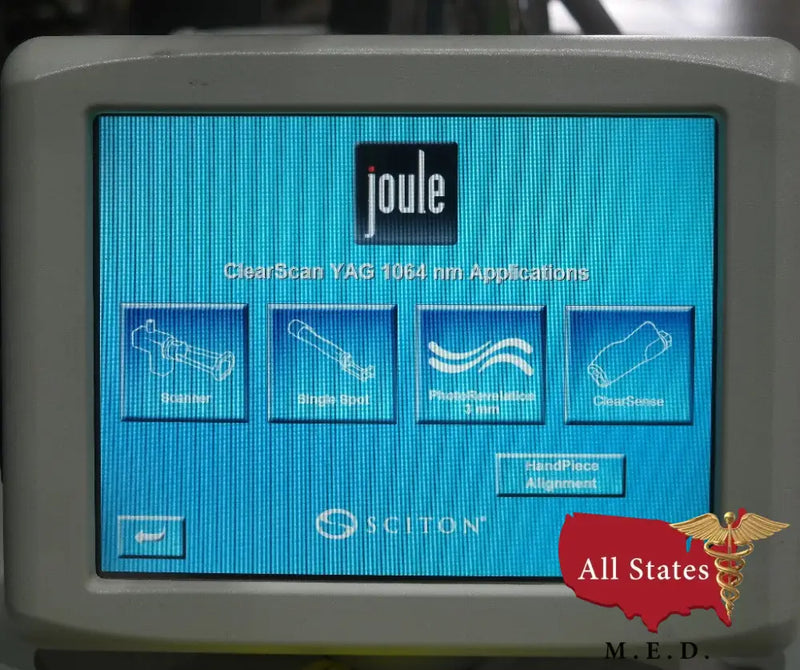 Sciton Joule 7 with ALEX AND YAG-Cosmetic Laser-All States M.E.D.