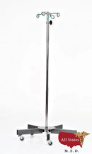 Stainless Steel 5-leg IV Pole