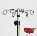 Stainless Steel 5-leg IV Pole