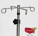 Stainless Steel 5-leg Space Saving IV Pole