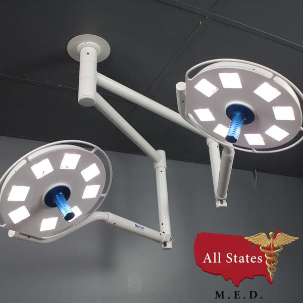 Startrol Galaxy 8×4 Dual Ceiling Mounted LED Light 140,000 LUX EACH-Medical Procedure Lights-All States M.E.D.
