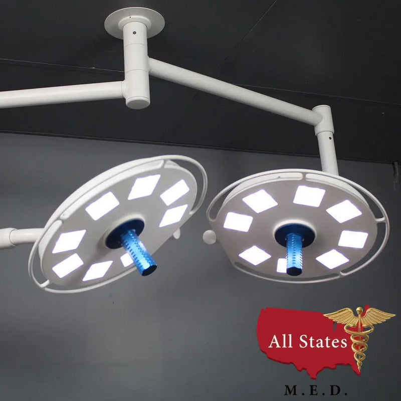 Startrol Galaxy 8×4 Dual Ceiling Mounted LED Light 140,000 LUX EACH-Medical Procedure Lights-All States M.E.D.