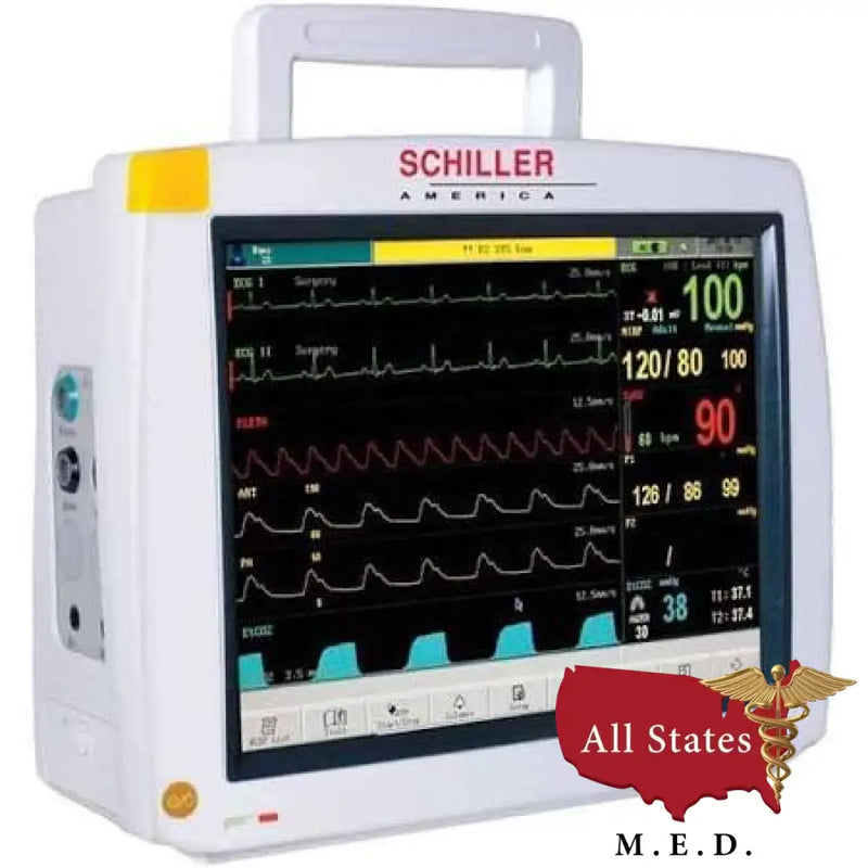 Tranquility II - 12.1 inch Touchscreen Multiparameter Patient Monitor-All States M.E.D.