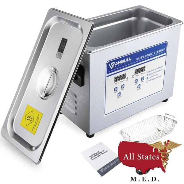 Ultrasonic Cleaner 4.5 Liter Capacity-Autoclaves-All States M.E.D.