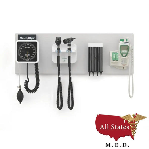 Welch Allyn Green Series 777 Wall Board with Otoscope and Ophthalmoscope-Otoscope/Ophthalmoscope Set-All States M.E.D.