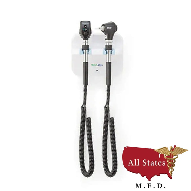 Welch Allyn Green Series 777 Wall Transformer with Otoscope and Ophthalmoscope Refurbished-Otoscope/Ophthalmoscope Set-All States M.E.D.